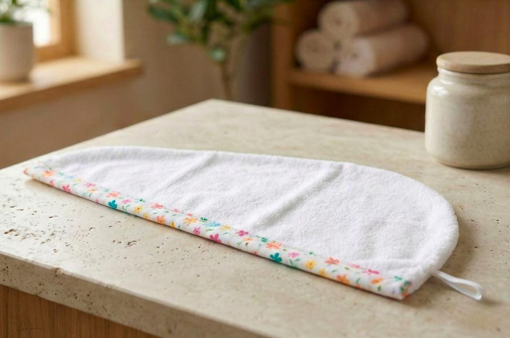 Super Absorbent Hair Towel Wrap – Handmade Pre-Tied Turban