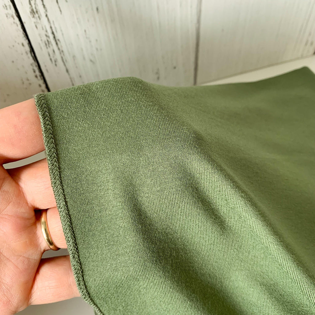 Green Jersey Hijab: Viscose Blend, Stretch Head Wrap