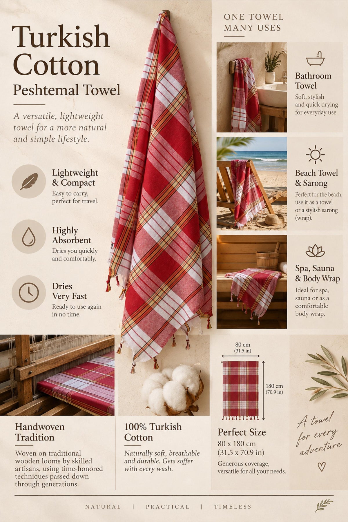 Custom Name Hammam Peshtemal, Personalized Turkish Cotton Towel, Bridesmaid Gift for Spa, Sauna Wrap