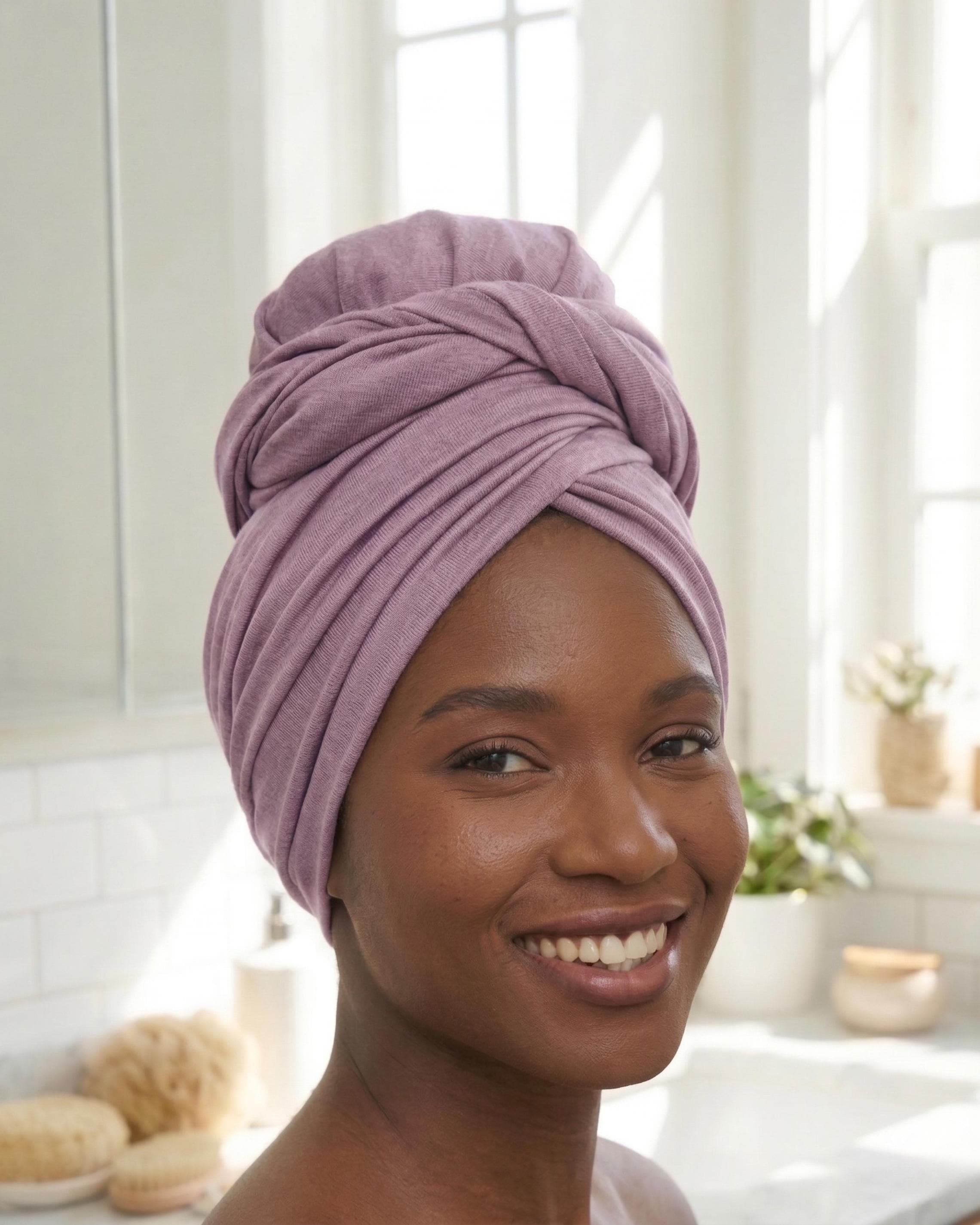 Lilac Jersey Hijab, Stretch Long Turban Scarf Shawl - Soft Stretchy Head Wrap for Women, Multi-Color Options