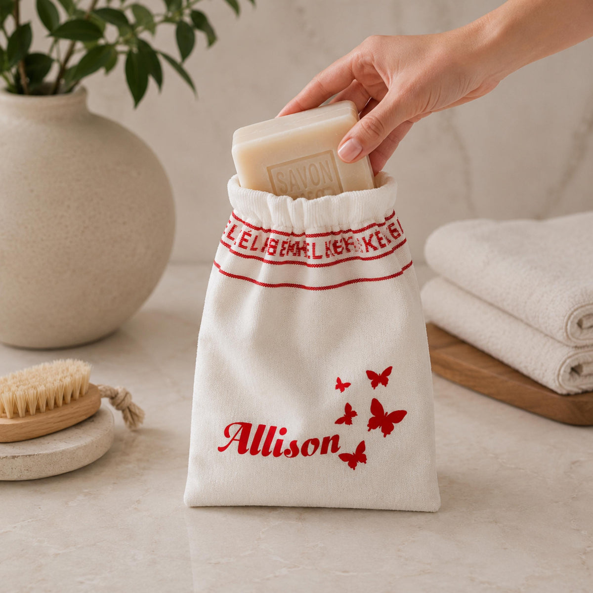 Turkish Exfoliating Bath Mitt, Hammam Kese Glove, Dead Skin Remover, Personalized Body Scrub Mitt