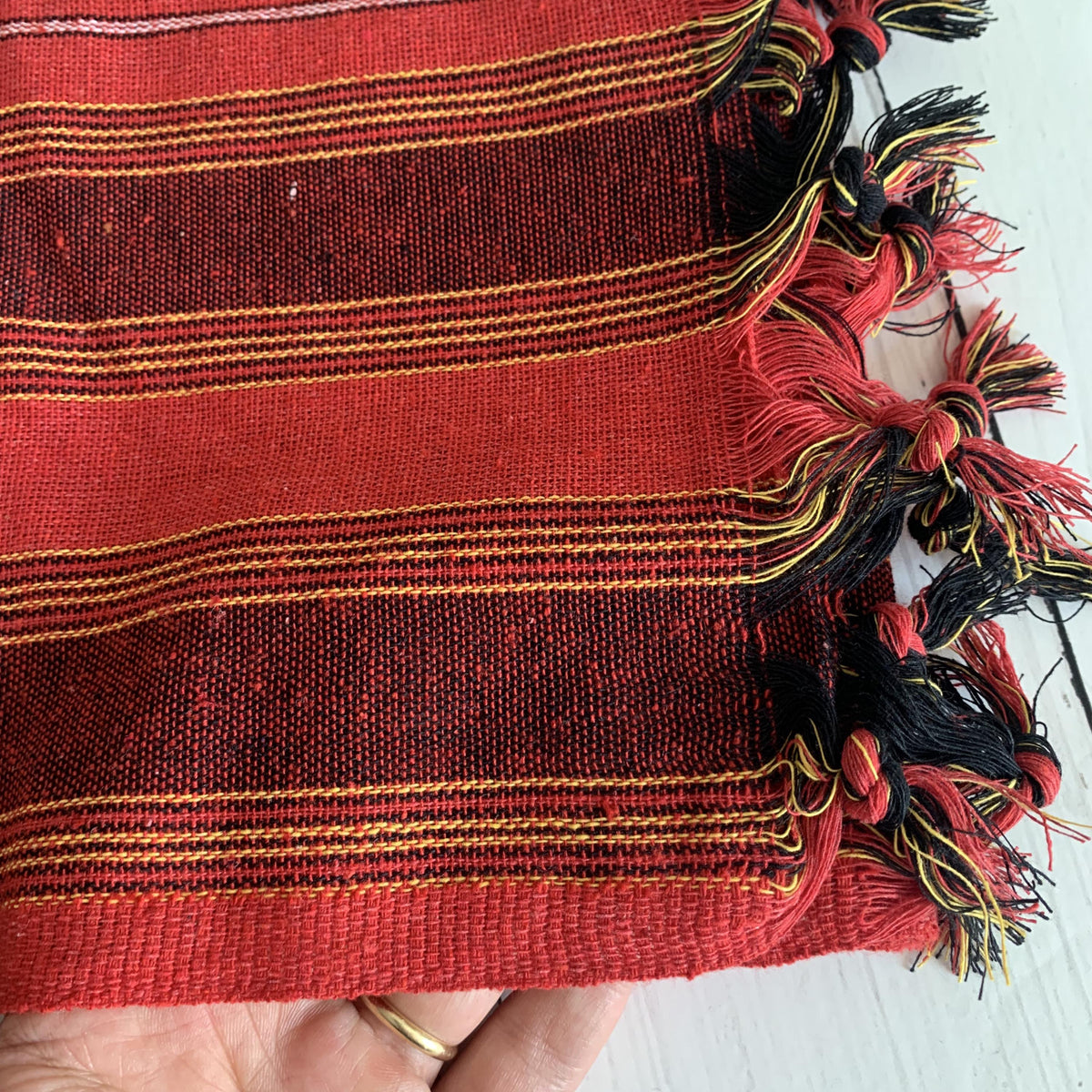 Handwoven Turkish Peshtemal Towel, Claret Red Lightweight Beach Sarong, Bulk Spa Sauna Towel