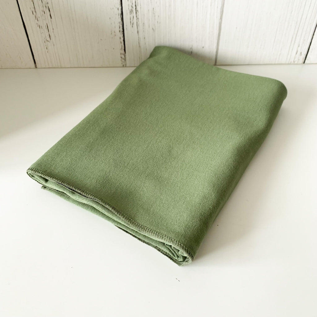 Green Jersey Hijab: Viscose Blend, Stretch Head Wrap