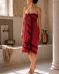 Handwoven Turkish Hammam Towel, 100% Cotton Peshtemal, Lightweight Beach Towel, Spa Sauna Wrap