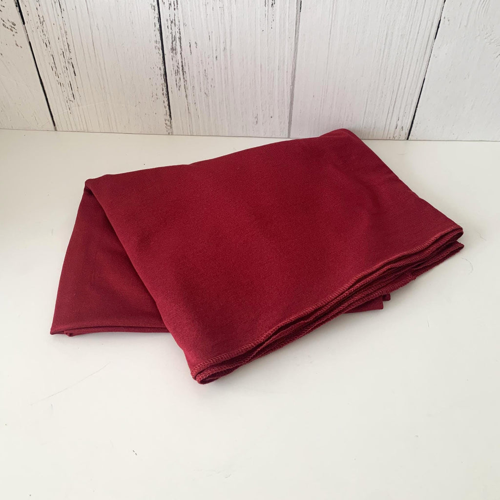 Burgundy African Headwrap for Women, Jersey Twist Turban Head Wrap, Soft Women Neck Scarf, Islamic Burgundy Hijab