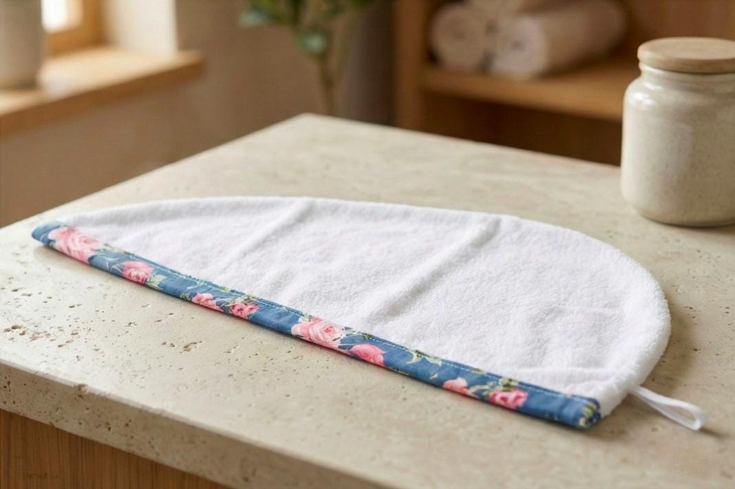 Turkish Terry Cloth Hair Towel Wrap – Quick Dry Turban Towel
