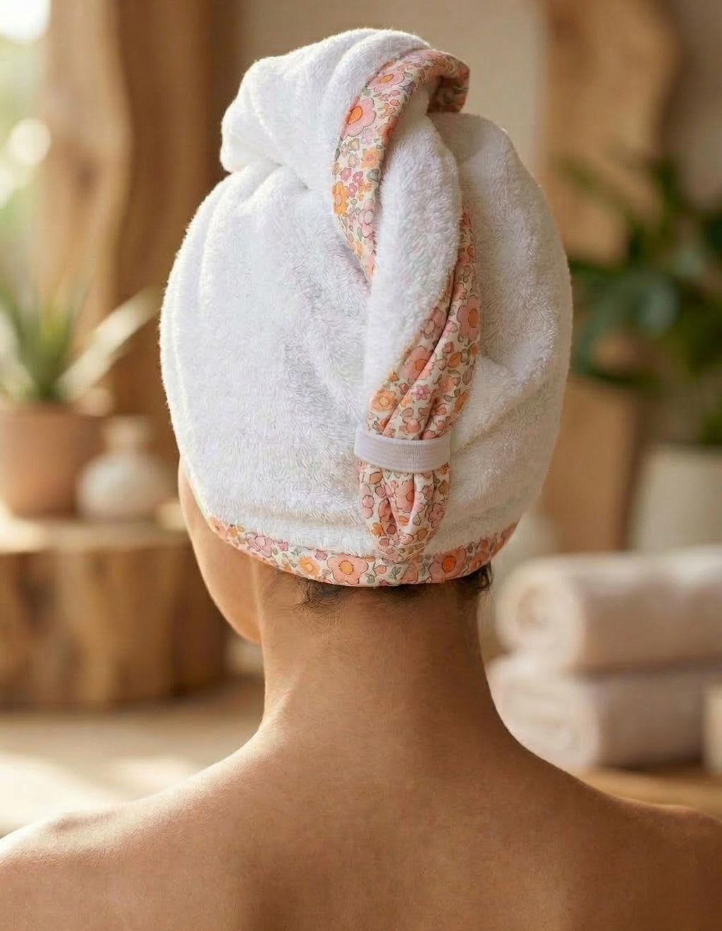 Quick Dry Hair Towel Wrap – After Shower Cotton Turban