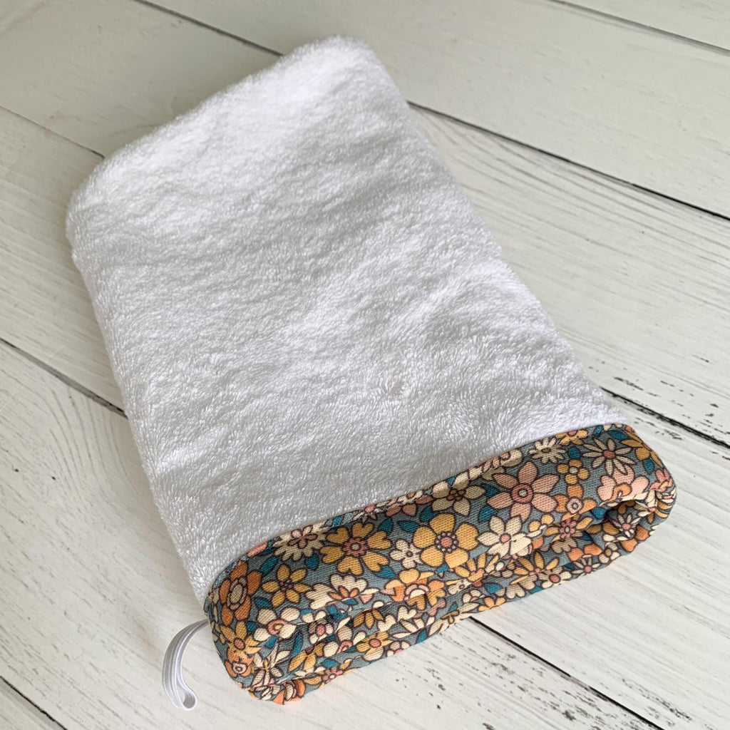 Floral Hair Towel Wrap – Absorbent Cotton Terry Turban
