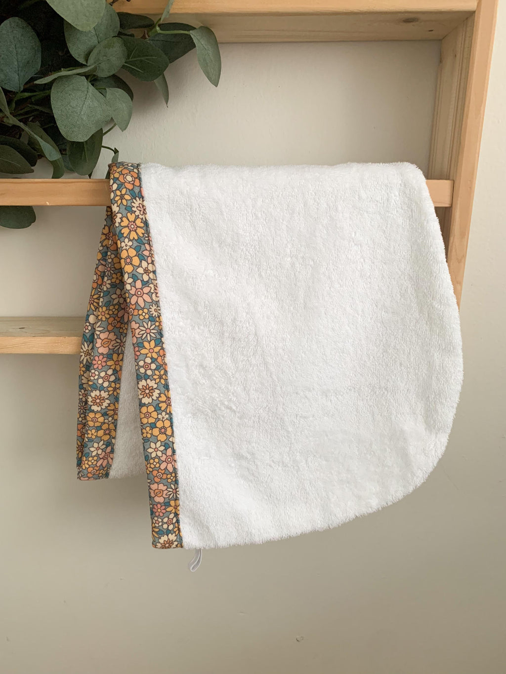 Floral Hair Towel Wrap – Absorbent Cotton Terry Turban