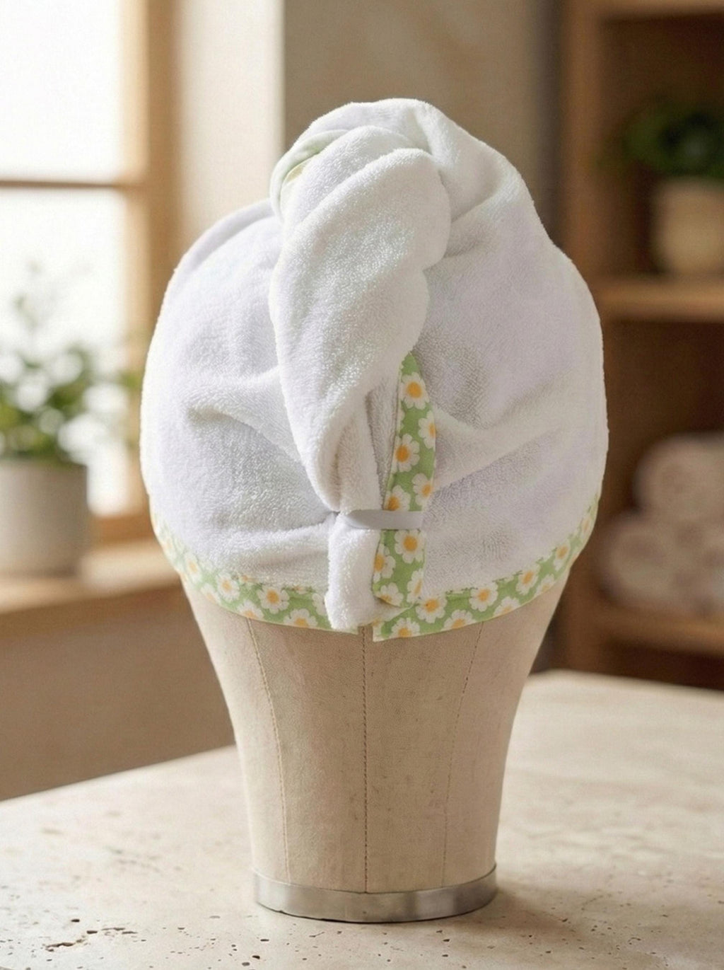 Quick Dry Hair Towel Wrap, Absorbent Hair Turban Towel, 100% Turkish Cotton Terry Headwrap, Spa Gift