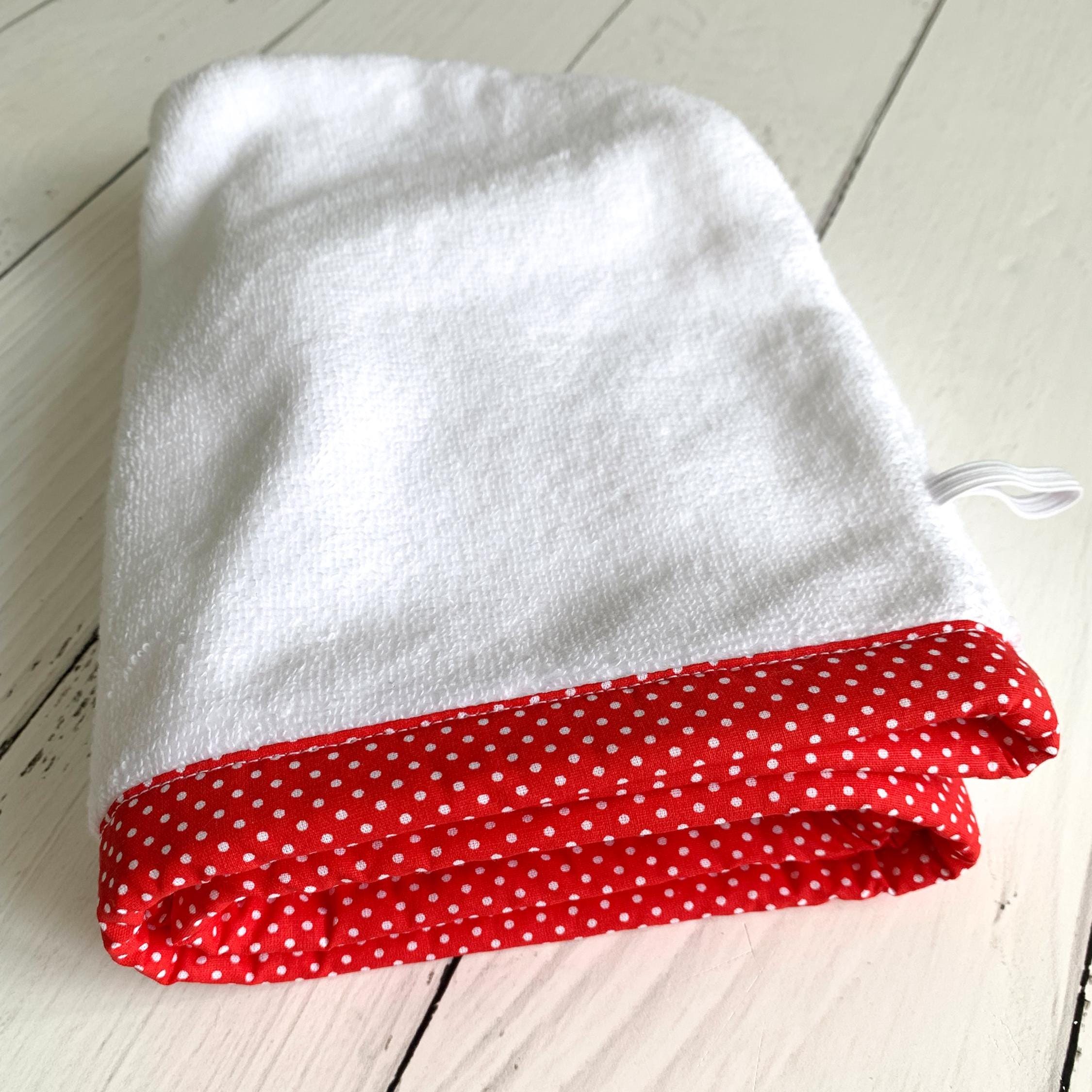 Turkish Cotton Red Hair Towel Wrap, Quick Dry Absorbent Turban