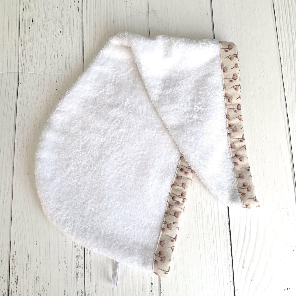 Cotton Hair Towel Wrap, Quick Dry, Absorbent Hair Drying Turban