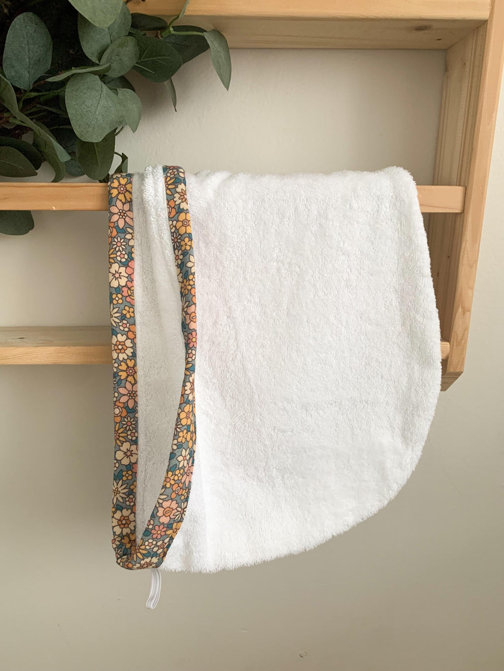 Floral Hair Towel Wrap – Absorbent Cotton Terry Turban