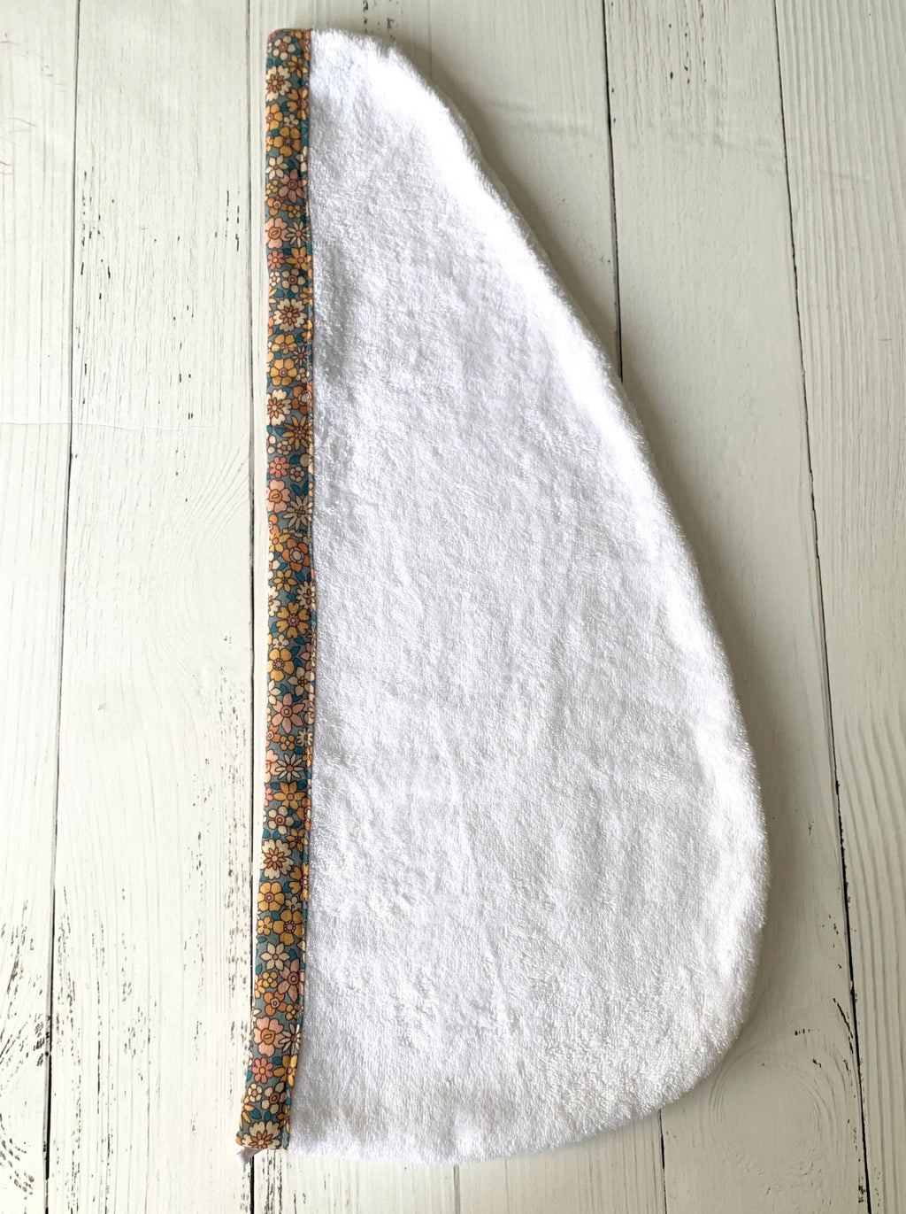 Floral Hair Towel Wrap – Absorbent Cotton Terry Turban
