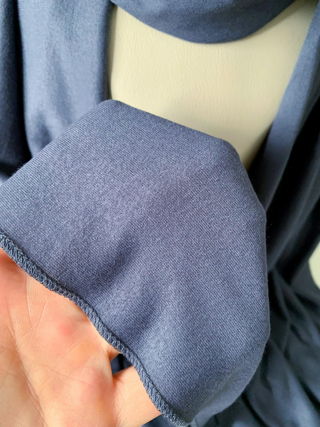 Charcoal Gray Jersey Turban, Women's Twist Headwrap, Soft Neck Scarf - Hijab