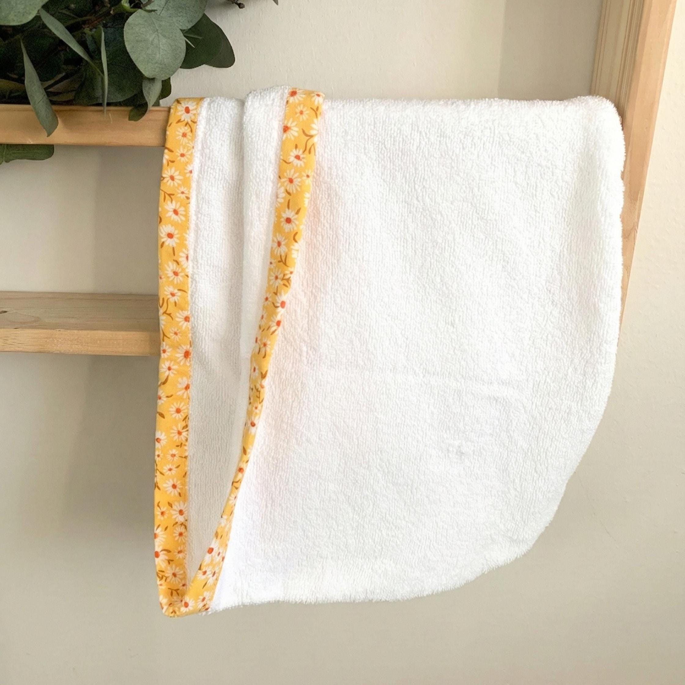 Twist Hair Towel Turban, Terry Towel Cotton Hair Wrap, Quick Dry Head Towel Absorbent Head Towel, Self Care or Bridesmaid Gift