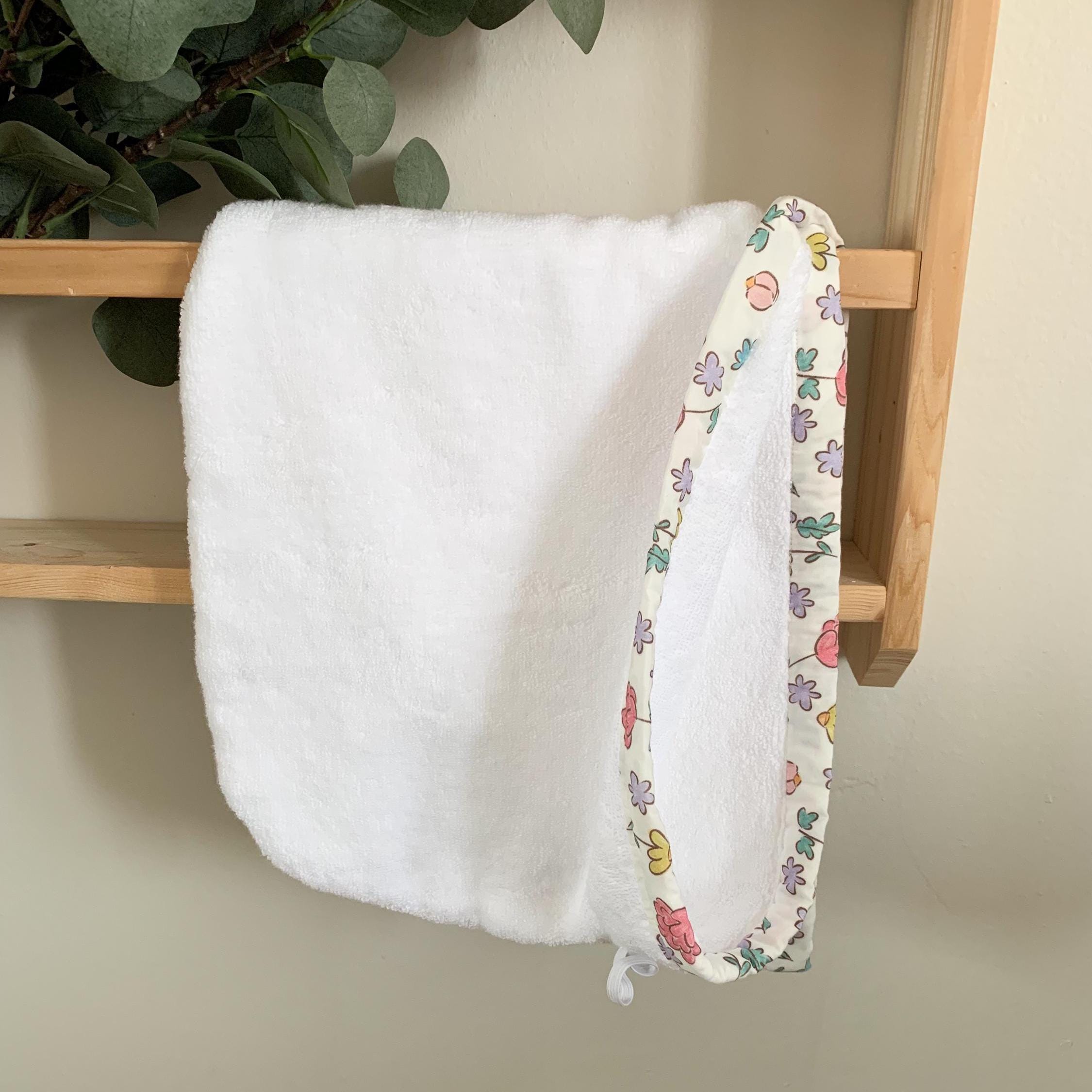 Pink Hair Towel Wrap – Turkish Terry Bath Turban