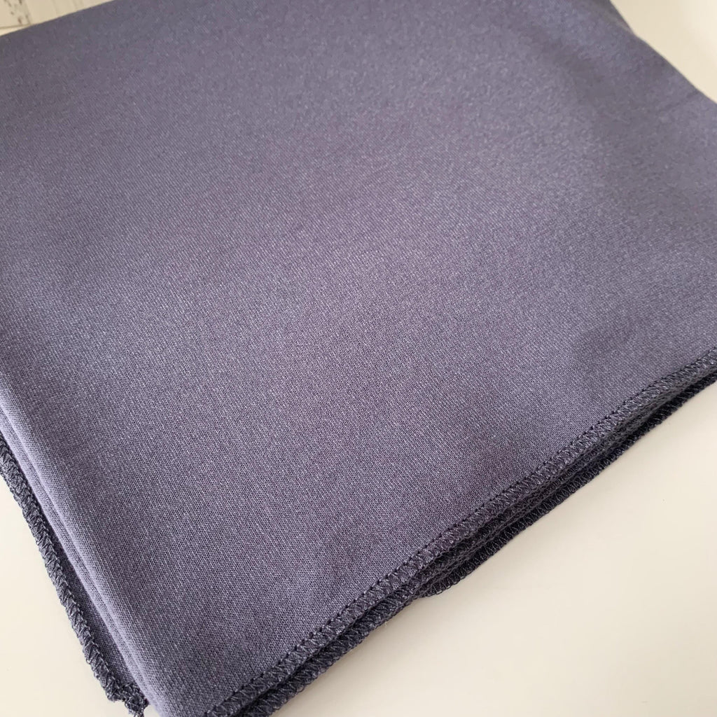 Charcoal Gray Jersey Turban, Women's Twist Headwrap, Soft Neck Scarf - Hijab