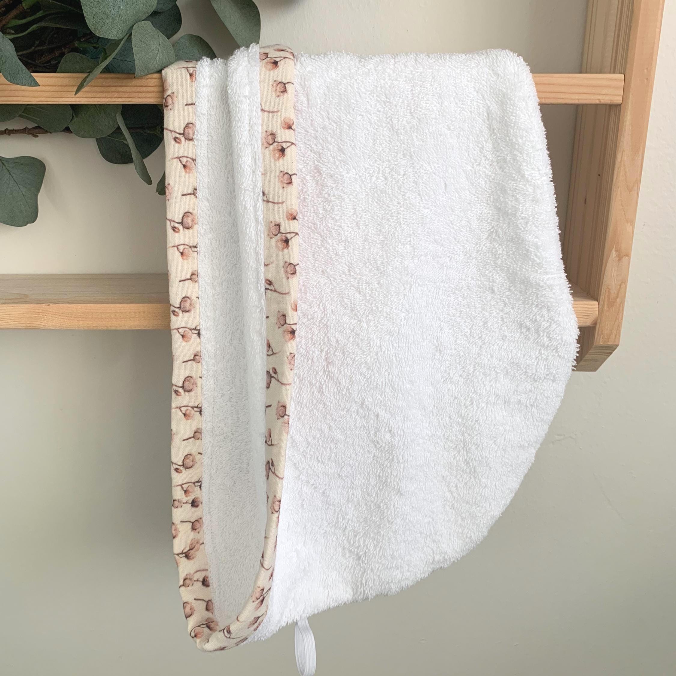 Cotton Hair Towel Wrap, Quick Dry, Absorbent Hair Drying Turban