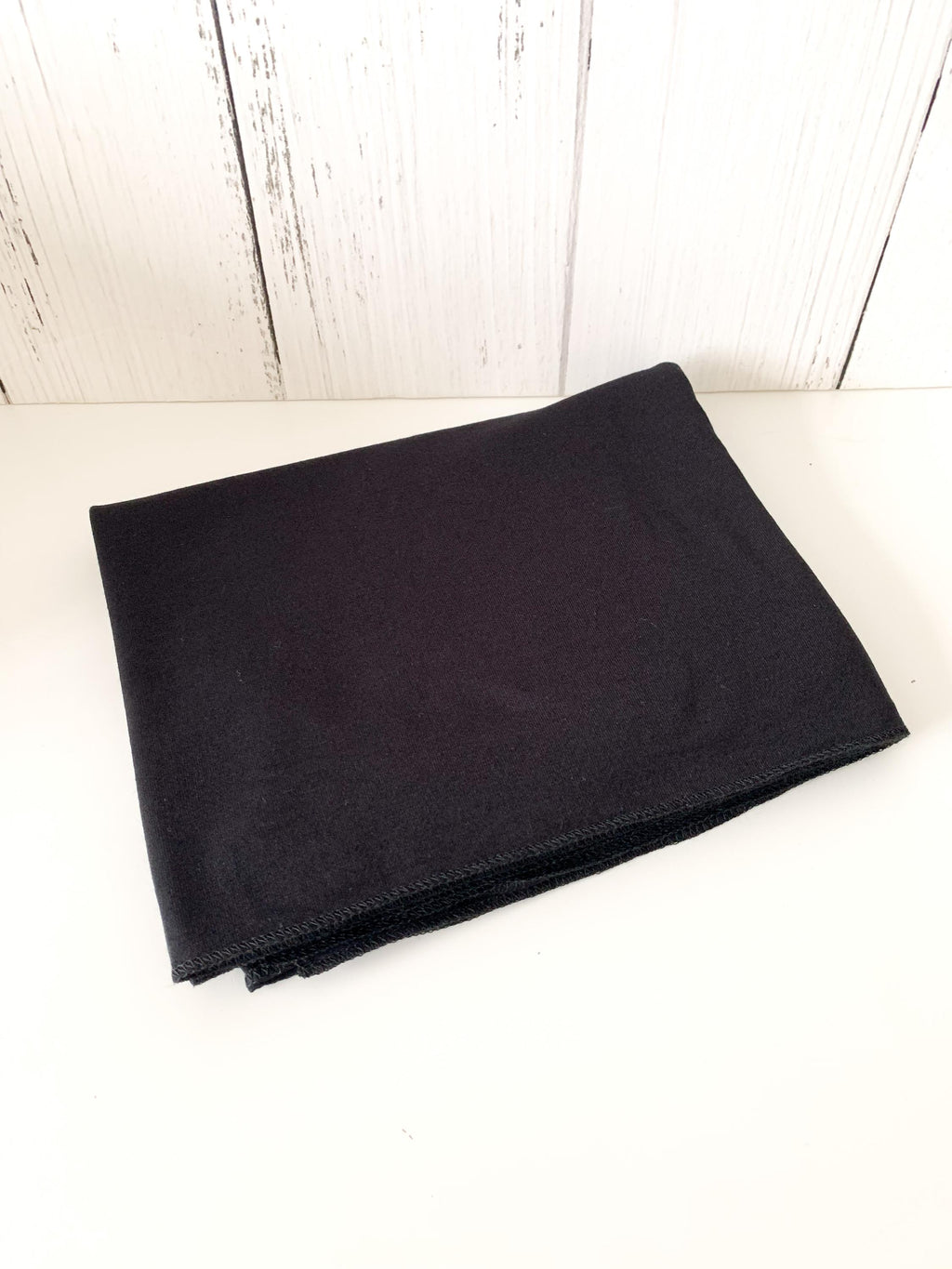 Black Jersey Turban Head Wrap, Soft Black Hijab, Neck Scarfs