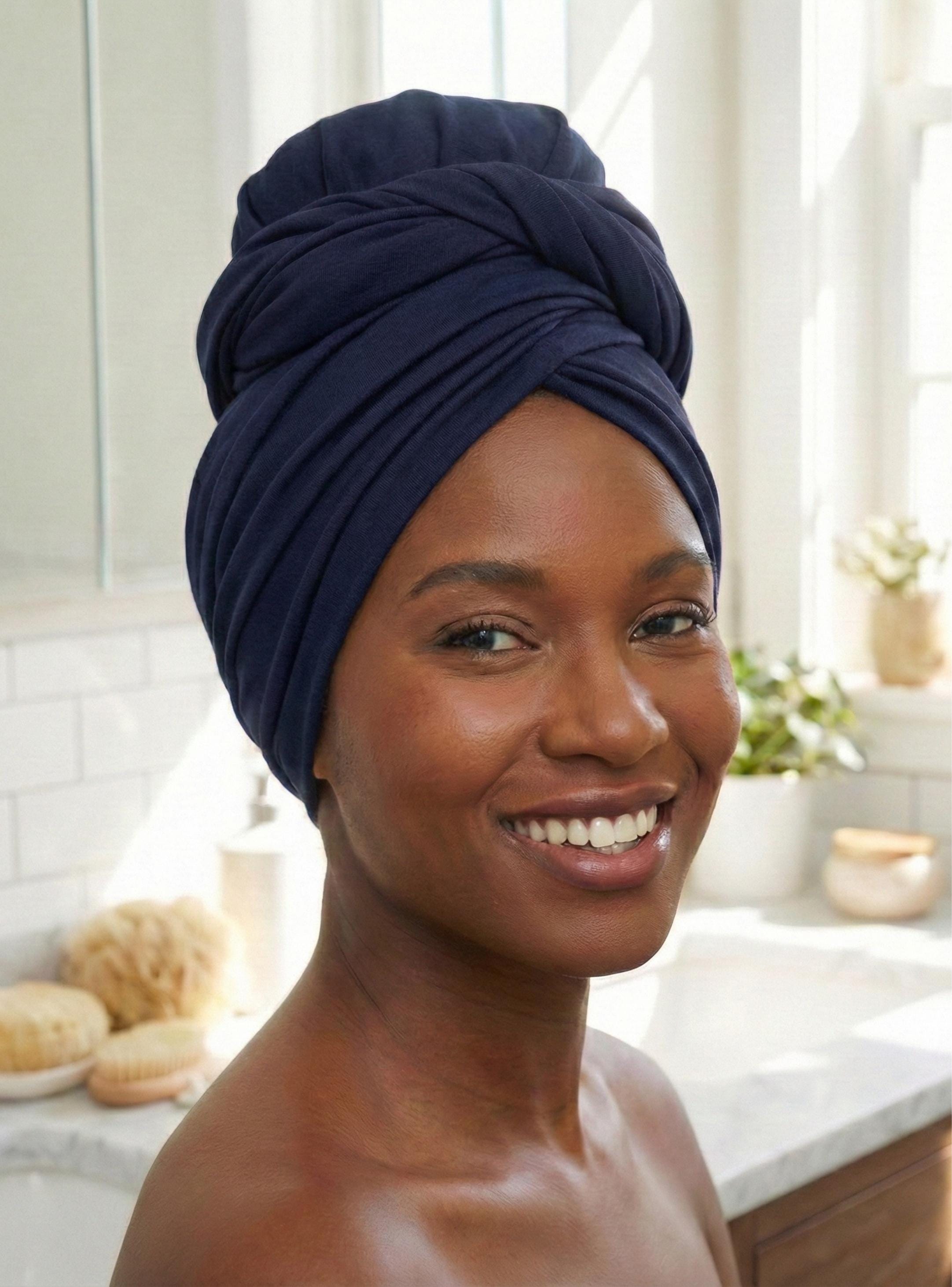 Mauve Jersey Hair Wrap Wire Turban, Twist Turban Head Wrap for Women, Chemo Head Wear, Alopecia Headwear