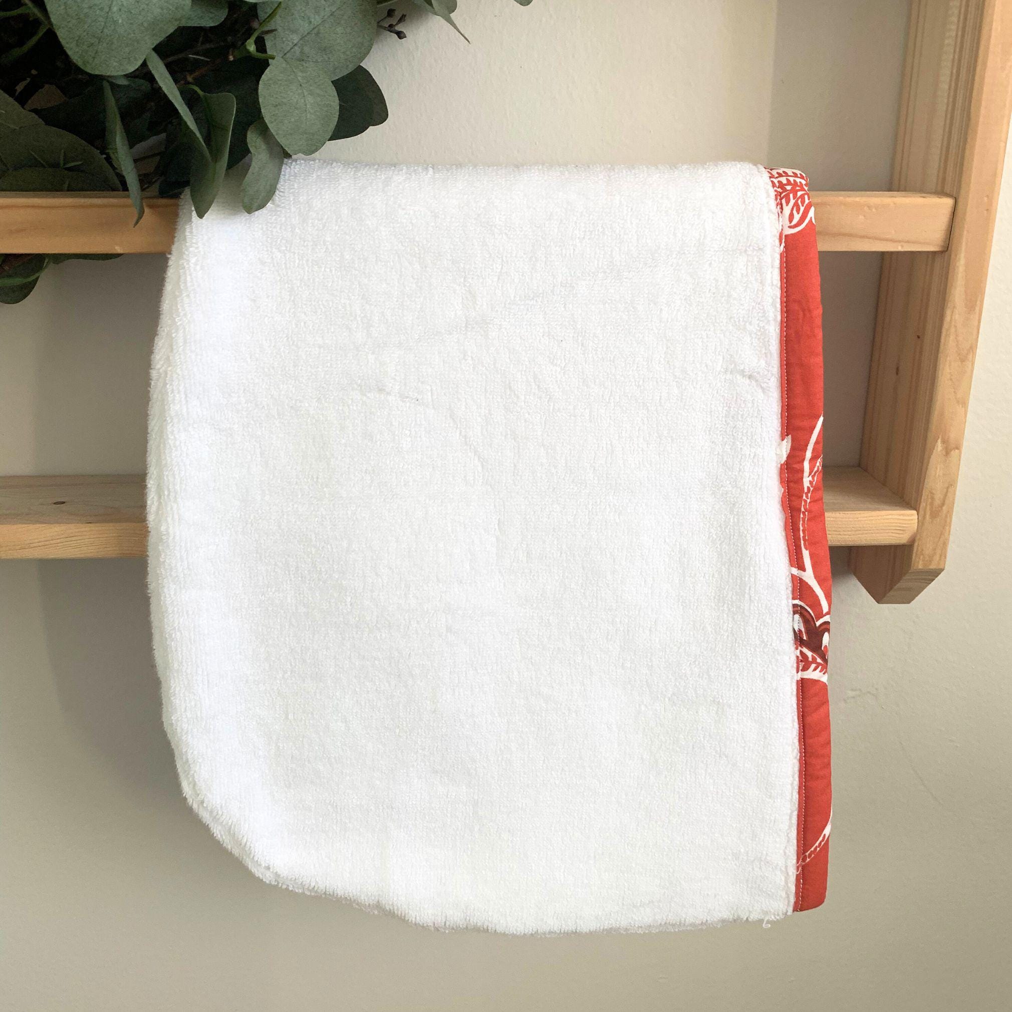 Boho Hair Towel Wrap, Super Absorbent Terry Turban After Shower